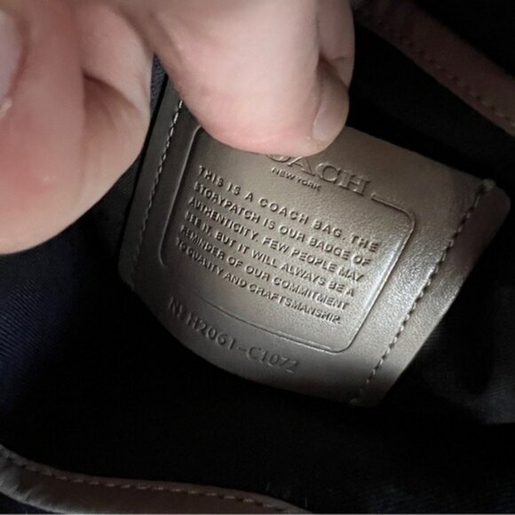 Coach Metropolitan Suede Leather One Strap Backpack - Picture 10 of 12